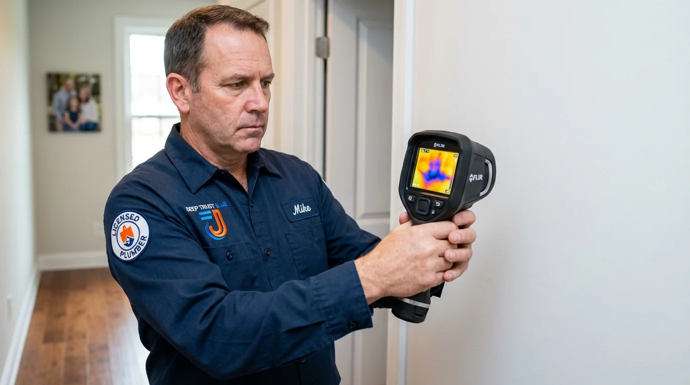 Thermal imaging leak detection by Johns Plumbing LLC in Orocovis